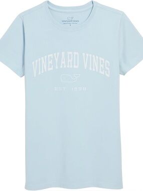 Vineyard Vines Light Blue Whale Logo Tee